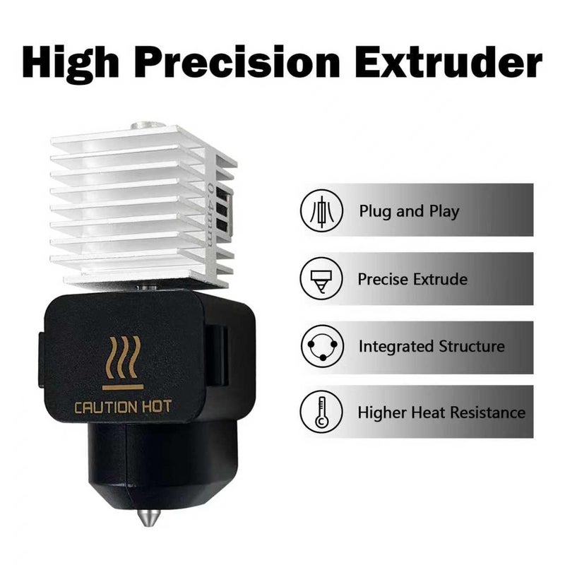 HzdaDeve 2 Pack A1 Mini/A1 Hotend Print Head Hot End Kit Extruder Upgrade Stainless Steel Hotend All Metal Silver Radiator Integrated Structure Kit with Extra 2PK Silicone Sock for Bambu Lab Printer - Image 2